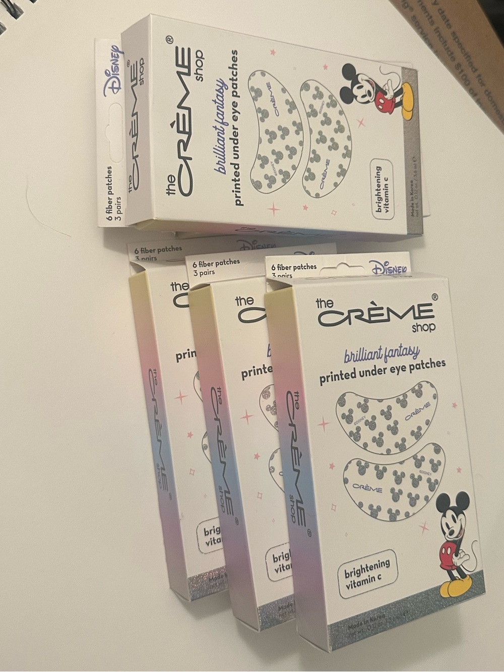 ONE (1) Box of Disney Brilliant Fantasy x The Creme Shop Eye Patches
